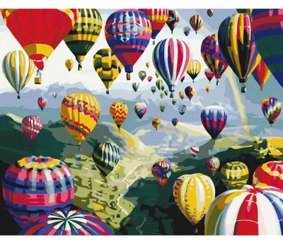 Immagine prodotto di Pittura per numeri BRUSHME 40x50 cm palloncini colorati