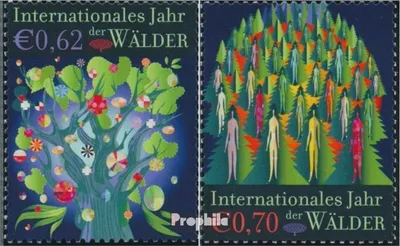 Produktbild von Briefmarken UNO - Wien 2011 Mi 736-737 (kompl.Ausg.) postfrisch Wälder