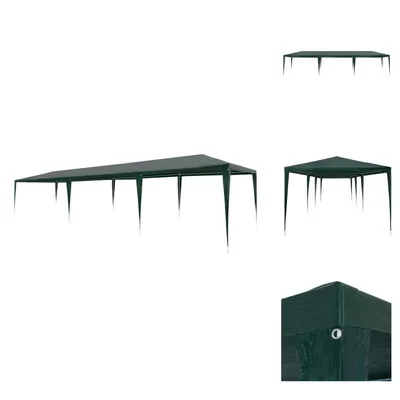Produktbild von vidaXL Partyzelt 3x9 m PE Grün -  Pavillons & Partyzelte