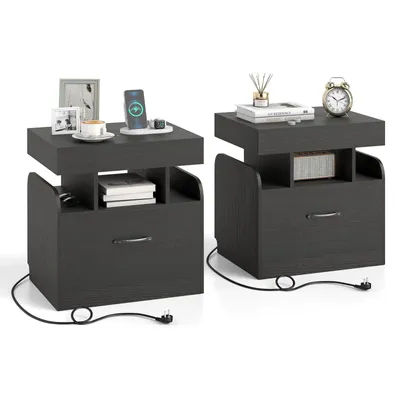 Two identical nightstands are shown against a white background.