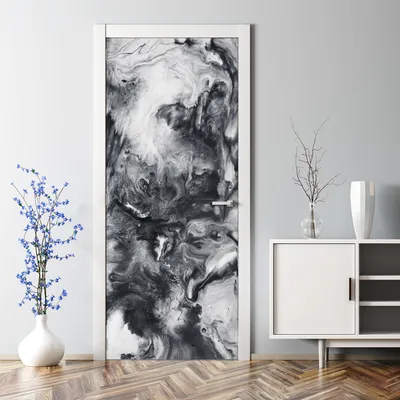 Produktbild von Dekorative Türtapete Türposter Tür dekoration selbstklebend Türaufkleber Retro Rosen Design 70 x 200 cm