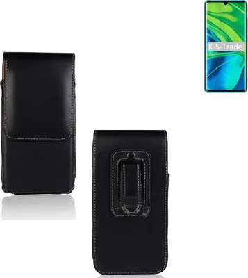 Produktbild von K-S-Trade Gürteltasche für Xiaomi Mi Note 10 Schutz Hülle Handy Hülle mit Magnetverschluss Holster in schwarz