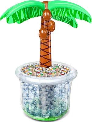 Produktbild von Aufblasbarer Palmen Getränkekühler 152cm Pool Party Zubehör