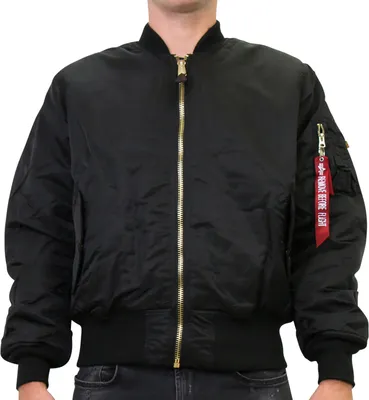 Produktbild von Alpha Industries MA-1 Fliegerjacke Herren Schwarz (100101 03) Größe: 3XL