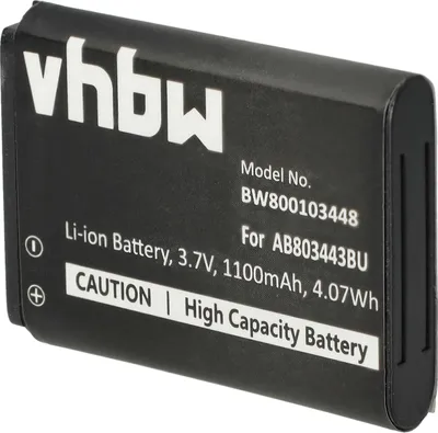 Produktbild von vhbw Akku Ersatz für Samsung AB803443BU für Handy Smartphone Telefon (1100 mAh, 3,7 V, Li-Ion)