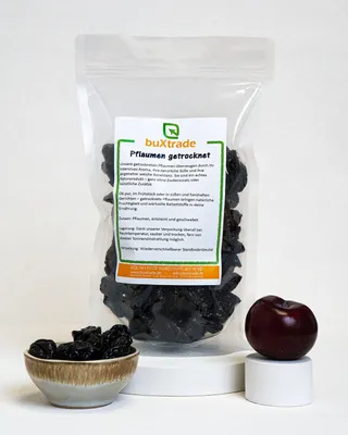 Produktbild von 2 kg getrocknete Pflaumen | Dörrpflaumen | Pflaume | ungesüsst |