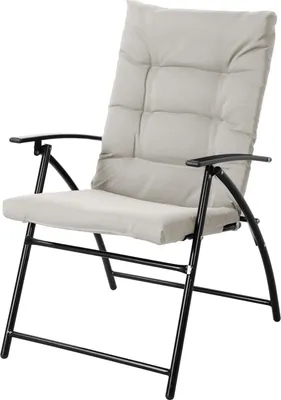 Produktbild von SVITA VENTURA Sitzgruppe 3-tlg. gepolstert Klappstühle Klapptisch Camping-Möbel Metall Schwarz