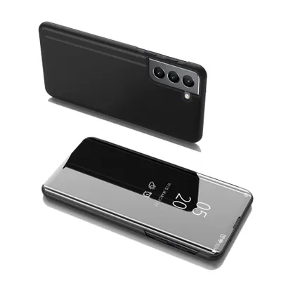 Produktbild von Hochwertige Klapphülle Clear View für Samsung Galaxy S22+ (S22 Plus) - Schwarz