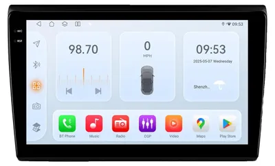 Image de Autoradio, écran de 2 pouces, système de navigation, compatible avec Fiat Bravo de 2007 à 2014, système QS8 6115