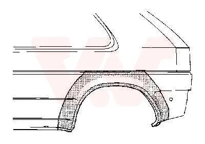 Produktbild von VAN WEZEL Seitenwand Reparaturblech für OPEL Astra F CC (T92)