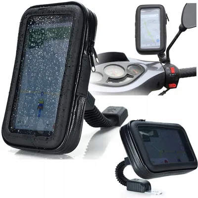 Produktbild von Webski Wasserdichter Motorrad-Handyhalter für Spiegel
