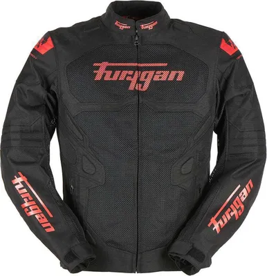 Produktbild von Furygan Atom Vented Evo Perforierte Motorrad Textiljacke, schwarz/rot, 2XL