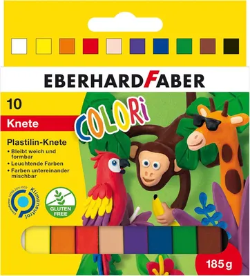 Obrázok produktu pre EBERHARD FABER 572011 EBERHARD FABER Plastelína COLORI, balenie 10 ks