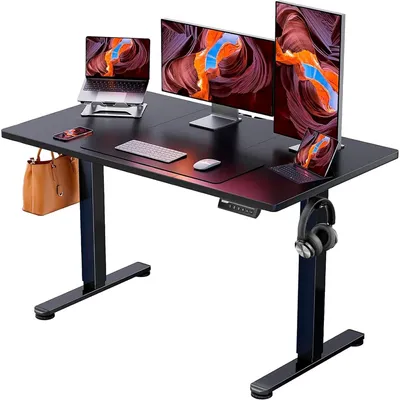 Imagen del producto de Escritorio eléctrico con ajuste de altura, superficie de trabajo de 120x60 cm