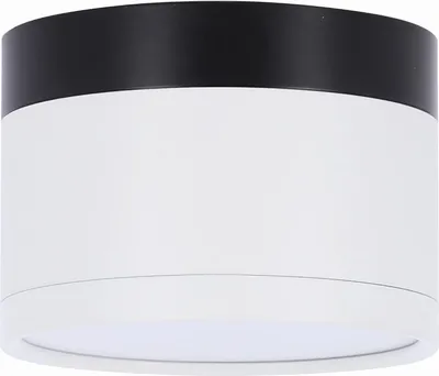 Obrázek produktu pro LED stropní osvětlení TUBA - 9W, 4000K (neutrální bílá), 6,4x8,8cm, kulaté, bílé / černé