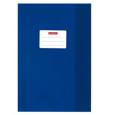 Image de herlitz Heftschoner DIN A4, gepr„gt (Bast), PP, dunkelblau