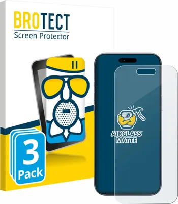 Produktbild von 3x BROTECT Entspiegelungs Schutzglas für Apple iPhone Air Schutzfolie Panzer Folie Glas Display Schutz matt