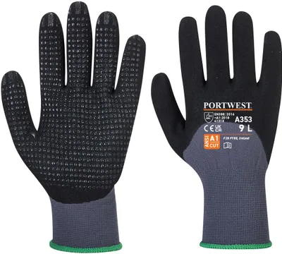 Image de Portwest A353 Dermiflex Ultra Plus Gant Grey/Black Taille XL
