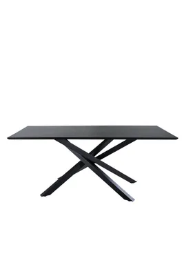 Produktbild von Piazza Esstisch 90x180cm schwarz.