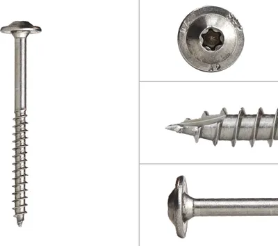 Immagine prodotto di Viti a testa cilindrica A4 6 x 70 mm Torx 25 in acciaio inox - confezione da 100 pezzi