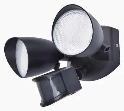 Produktbild von LUTEC SHRIMP, Sicherheitsbeleuchtung, Schwarz, Aluminium, IP54, Eingang, Fassade, I