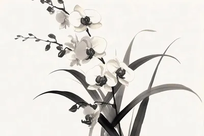 Produktbild von Plakat 60x40cm Orchidee