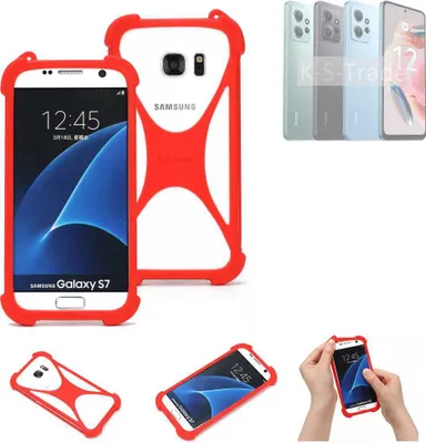 Produktbild von K-S-Trade Handy-Hülle kompatibel mit Xiaomi Redmi Note 12 4G Schutz-Hülle Bumper Silikon Schutz Hülle Cover Case Silikoncase Silikonbumper TPU