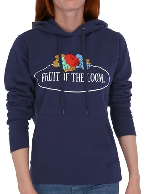 Produktbild von Fruit of the Loom Damen Kapuzenpullover mit Vintage-Logo Farbe: navy Größe: S