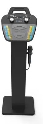 Immagine prodotto di Kit karaoke portatile con altoparlante Bluetooth - Sistema karaoke 7-in-1 - Autonomia della batteria: 8 ore