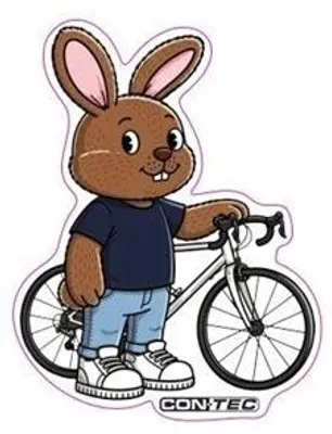 Obrázok produktu pre Nálepka Contec Pepe na bicykel - 100 x 120 mm