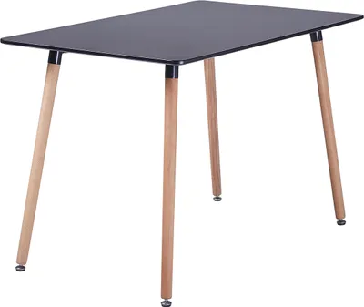 Obrázek produktu pro H.J WeDoo jídelní stůl 110x70x73 cm, kuchyňský stůl jídelní stůl pro 2-4 osoby, obdélníkový stůl, stůl do obývacího pokoje, rozkládací stůl, černý