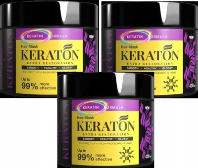 Produktbild von 3X Keraton-Haarmaske
