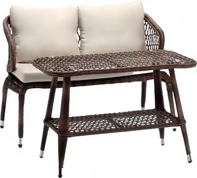 Produktbild von Sofagarnitur Moderne Gartenmöbel Luxus Couchtisch Sofa 2 Sitzer Hochwertig Möbel