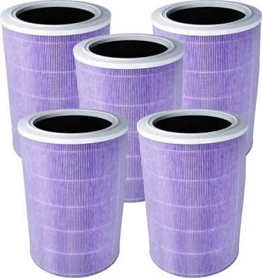 Produktbild von vhbw 5x HEPA Filter kompatibel mit Xiaomi Mi Air Purifier 2S Luftreiniger - Ersatz-Filter mit integriertem Aktivkohle-Filter, antibakteriell