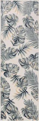 Produktbild von benuta In- & Outdoor Teppich Flora Multicolor 80x250 cm Teppich Wohnzimmer Outdoorteppich Läufer Muster Kurzflor