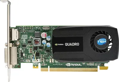 Productafbeelding van Nvidia Quadro K420, low-profile, 1GB, videokaart, GDDR3, DDR3, 1x DVI-I + 1x DisplayPort