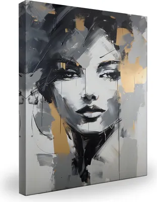 Obrázek produktu pro Obraz do obývacího pokoje FACE Portrait Abstract Decoration 3D 40x50cm