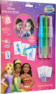 Obrázek produktu pro Canenco Disney Princess - sada per ve spreji (3) v obálce A4