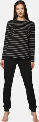 Image de Pyjama pour femme Bellivalini BLV50-166 (noir et blanc, XXL)