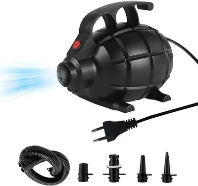 Produktbild von Azomor® Leistungsstarker und kompakter elektrischer Pump mit 4 Düsen für Luftmatratzen