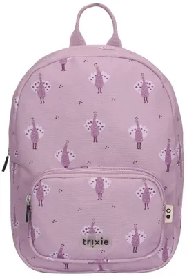 Immagine prodotto di Zaino per bambini Trixie Proud Peacock - zainetto scolastico idrorepellente viola