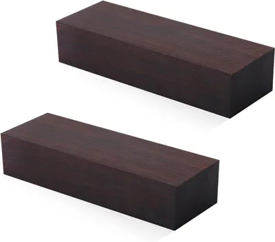 Ebenholzblöcke, 2 Stück, 12 x 4 x 2,5 cm, schwarz, für DIY und Musikinstrumente