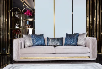 Produktbild von Sofa 3 Sitzer Sofas Couch Polster Garnitur Moderne Couchen  Dreisitzer
