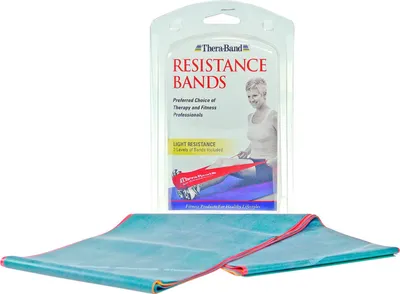 Produktbild von Resistance Band 3 x 1,50 m, Thera-band Set in verschiedene Stärkestufen, vielseitig einsetzbar