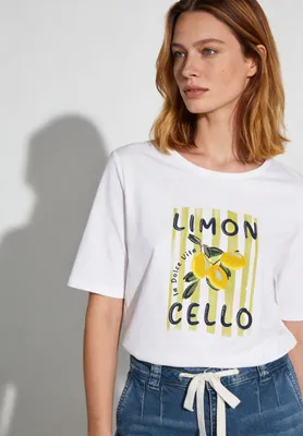 Produktbild von MORE & MORE Shirt with Print ""L 0010 white 44