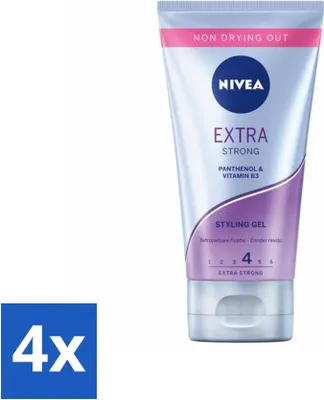 Image de Gel coiffant Extra fort Fixation fiable 150 ml NIVEA - Pack avantage - 4 pièces