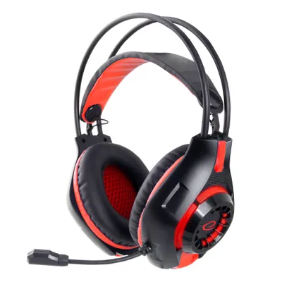 Produktbild von Esperanza Gaming-Kopfhörer mit Mikrofon Deathsrtike Rot