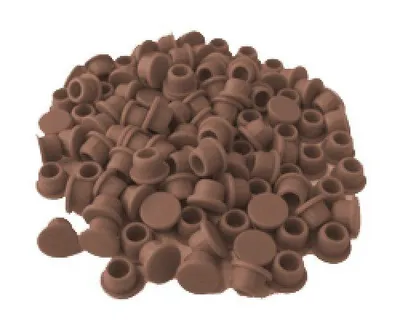 Produktbild von Lamello Clamex Abdeckkappen, braun, 100 Stk. | 335284
