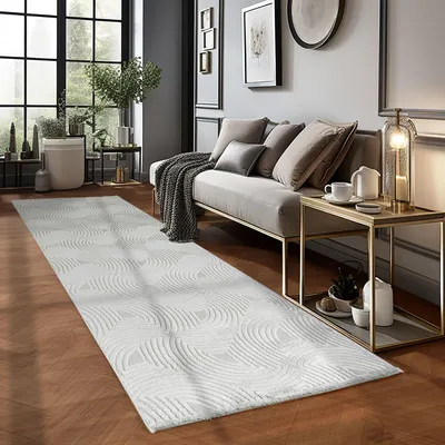 Produktbild von Carpetsale24 Boho Teppich Wohnzimmer Modern Skandinavische Stil Einfarbig Design Uni Teppich Schlafzimmer, Grösse: 240x340 cm
