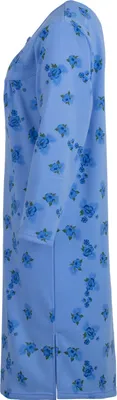 Produktbild von Thermo Nachthemd - Rosen, Farbe:blau, Größe:XL